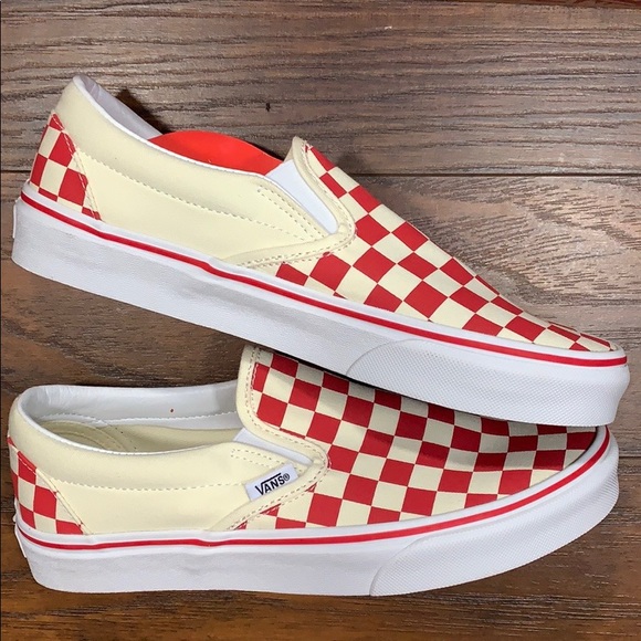VANS CLASSIC SLIP-ON (Primary Check) Ring Red wmns - Picture 7 of 16